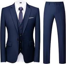 blue men suit